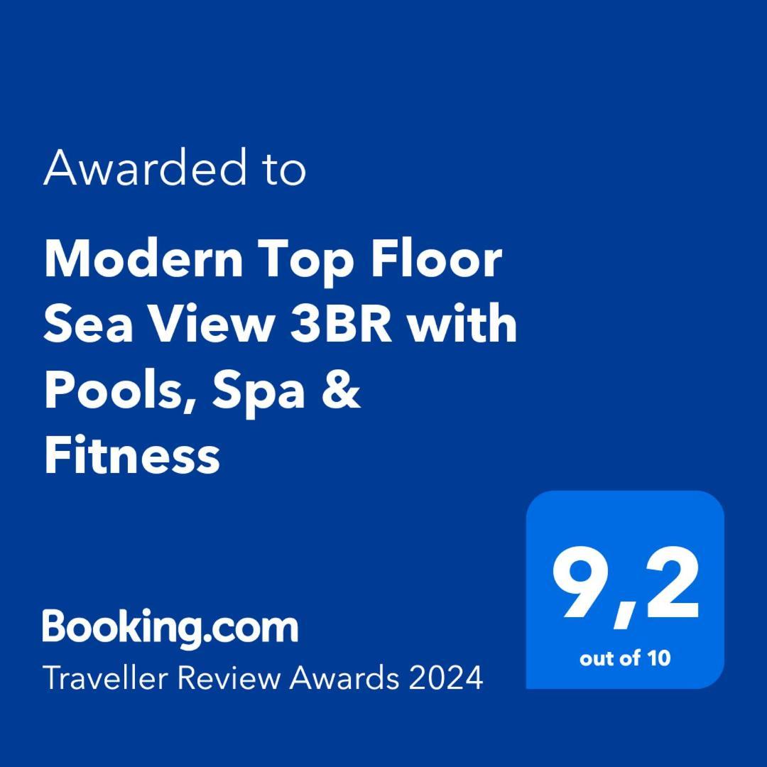 Modern Top Floor Sea View 3Br With Pools, Spa & Fitness Bečići Ngoại thất bức ảnh